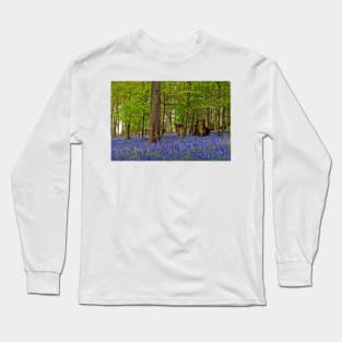 Bluebells Bluebell Woods Greys Court Oxfordshire UK Long Sleeve T-Shirt